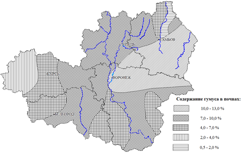 Карта почв липецкой области
